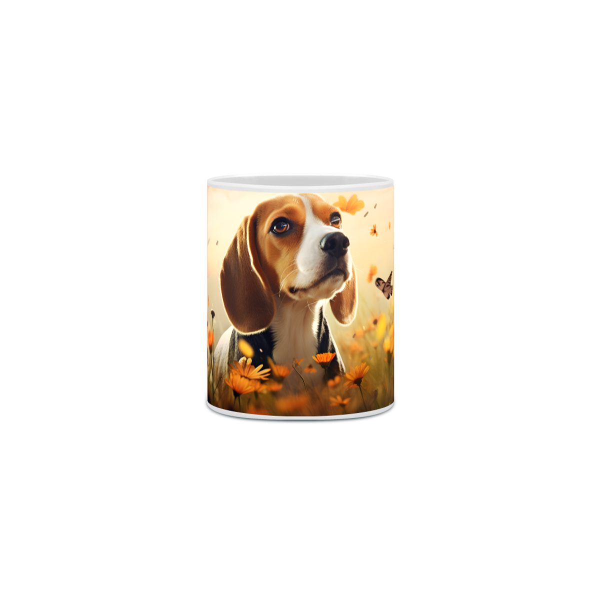 Nome do produto: Caneca Beagle com Arte Digital - #Autenticidade 0023