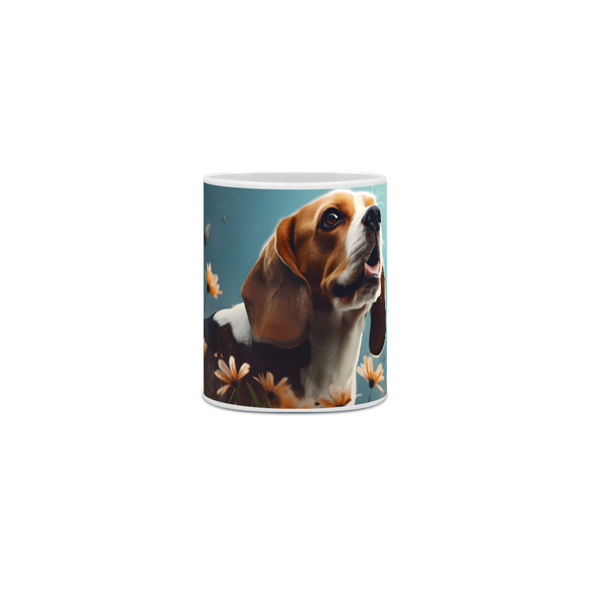 Nome do produto: Caneca Beagle com Arte Digital - #Autenticidade 0025