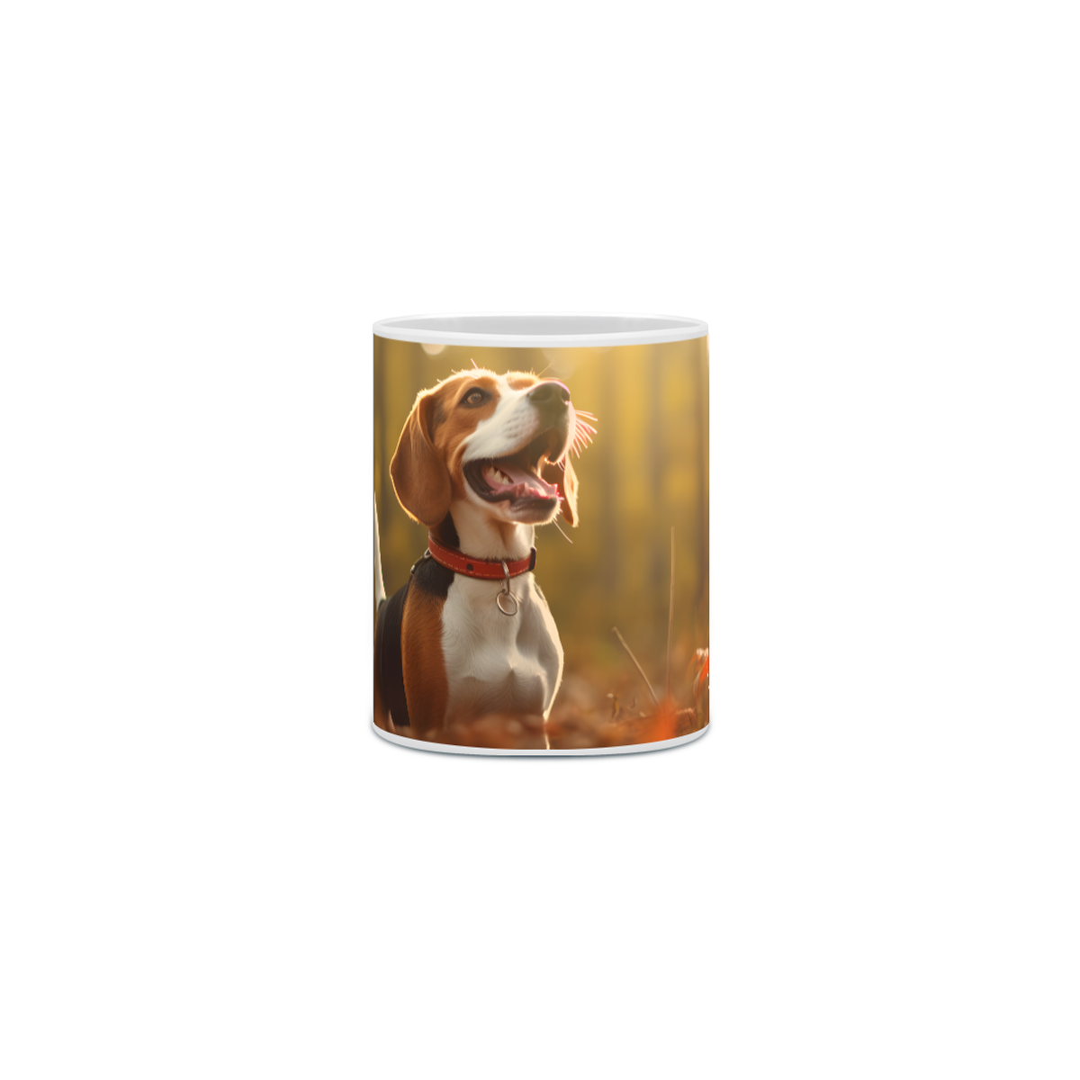 Nome do produto: Caneca Beagle com Arte Digital - #Autenticidade 0012