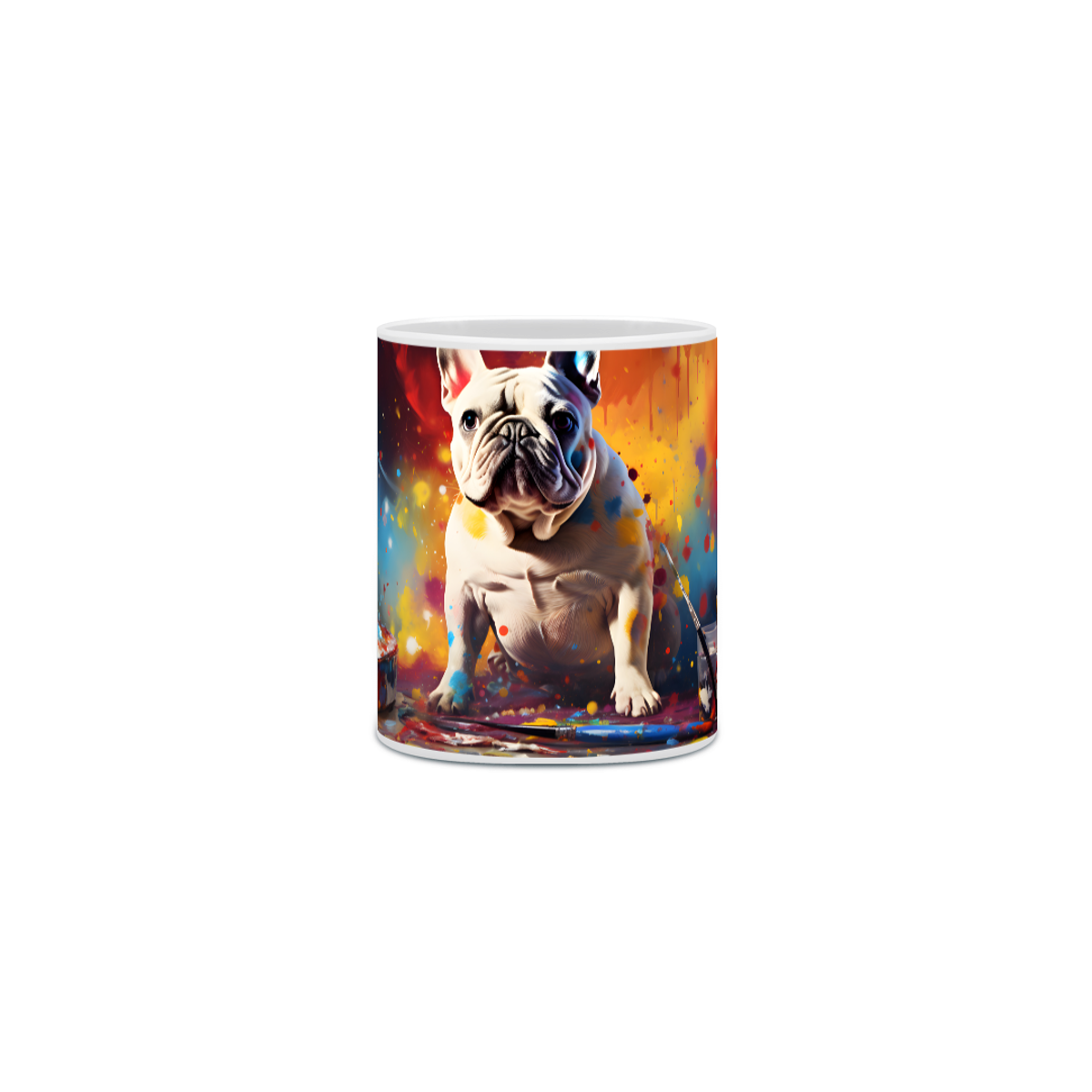 Nome do produto: Caneca Bulldog Francês - Com Arte Digital - #Autenticidade 0017