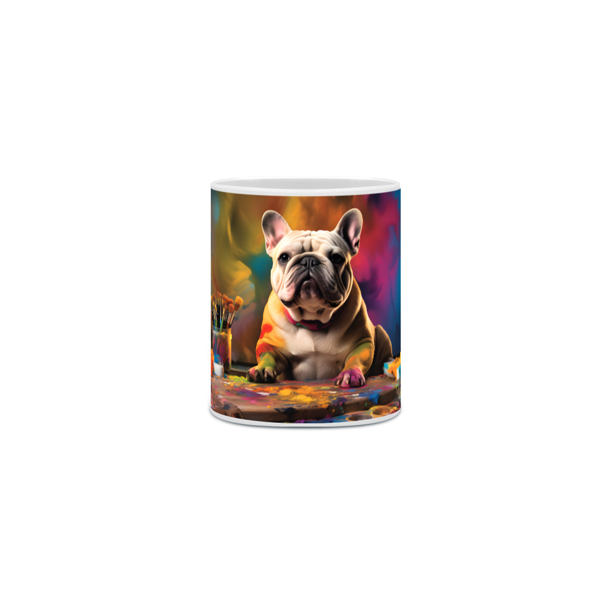 Nome do produto: Caneca Bulldog Francês - Com Arte Digital - #Autenticidade 0021