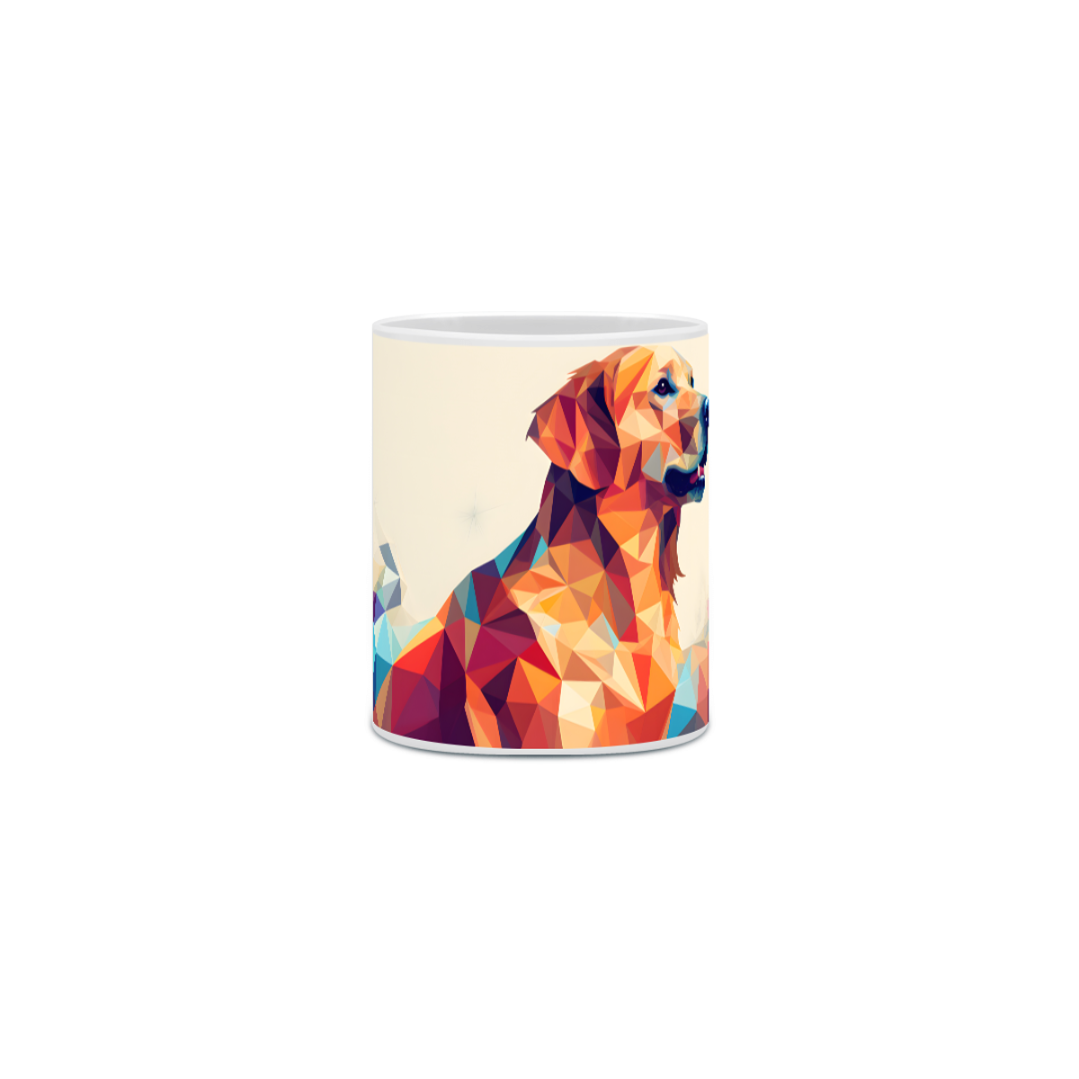 Nome do produto: Caneca Golden Retriever com Arte Digital - #Autenticidade 00018