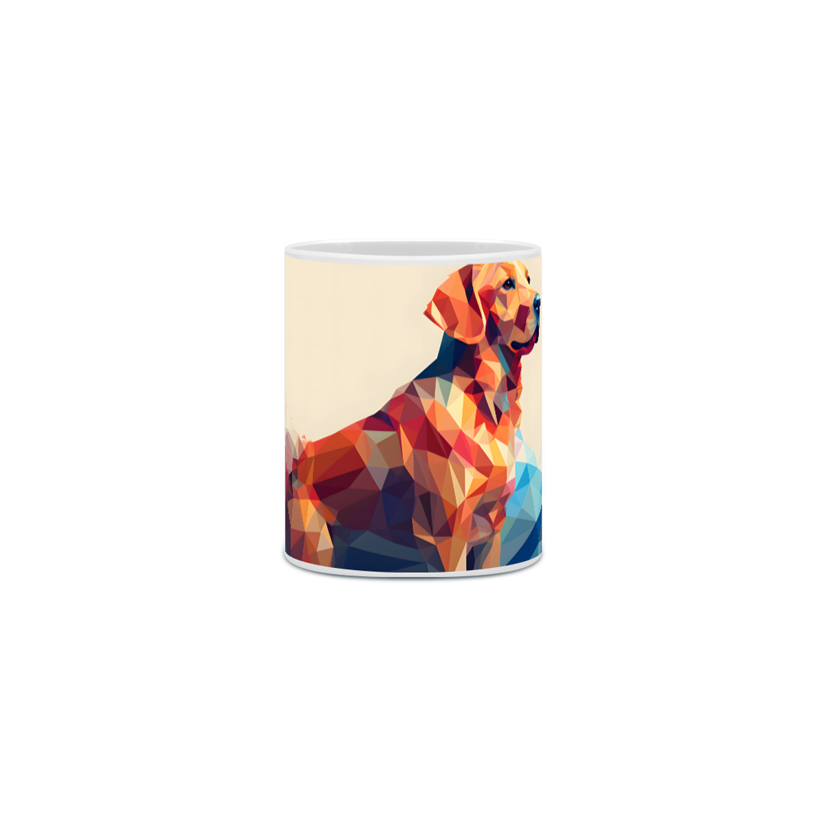 Nome do produto: Caneca Golden Retriever com Arte Digital - #Autenticidade 0024