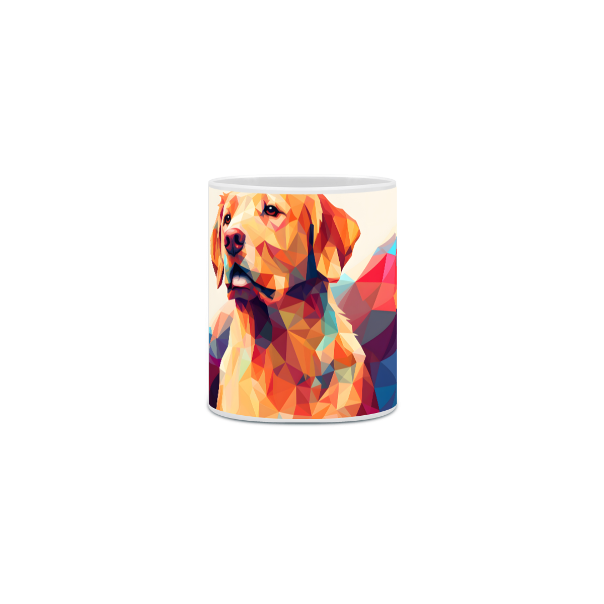 Nome do produto: Caneca Golden Retriever com Arte Digital - #Autenticidade 0025