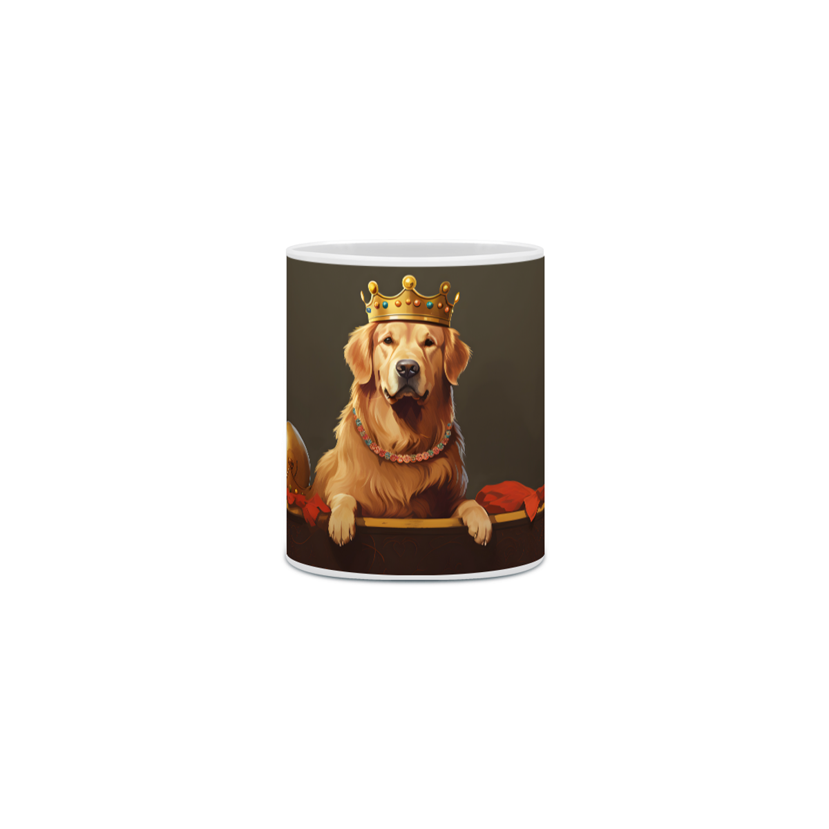 Nome do produto: Caneca Golden Retriever com Arte Digital - #Autenticidade 0013