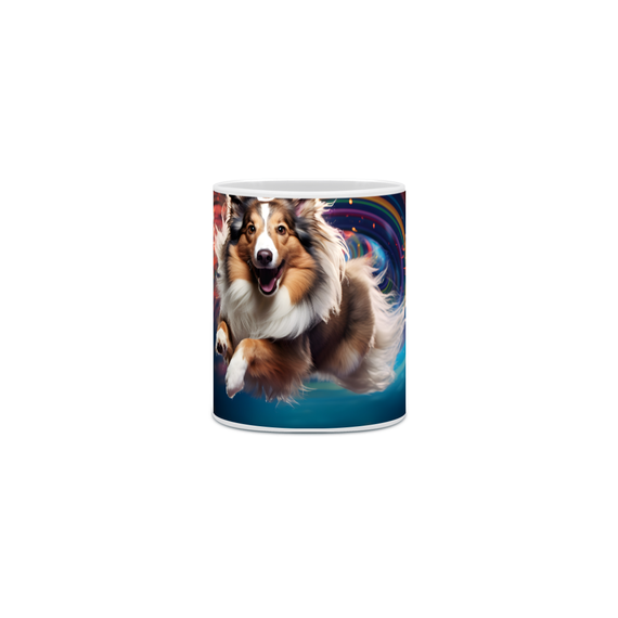 Caneca Pastor de Shetland com Arte Digital - #Autenticidade 0010