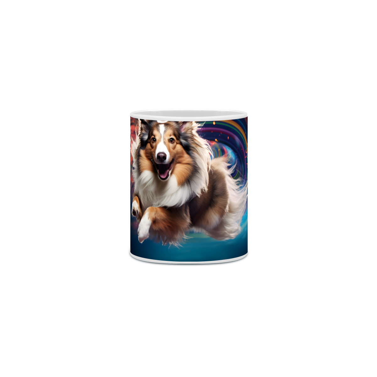 Nome do produto: Caneca Pastor de Shetland com Arte Digital - #Autenticidade 0010