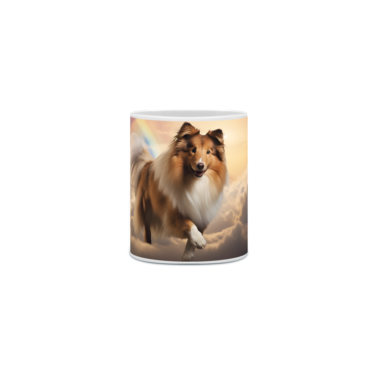 Nome do produto: Caneca Pastor de Shetland com Arte Digital - #Autenticidade 0017