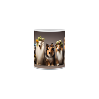 Caneca Pastor de Shetland com Arte Digital - #Autenticidade 0020