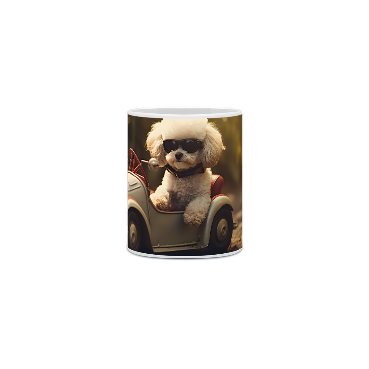 Nome do produto: Caneca Poodle com Arte Digital - #Autenticidade 0012