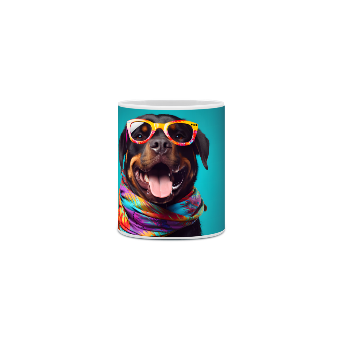 Nome do produto: Caneca Rottweiler com Arte Digital - #Autenticidade 0002