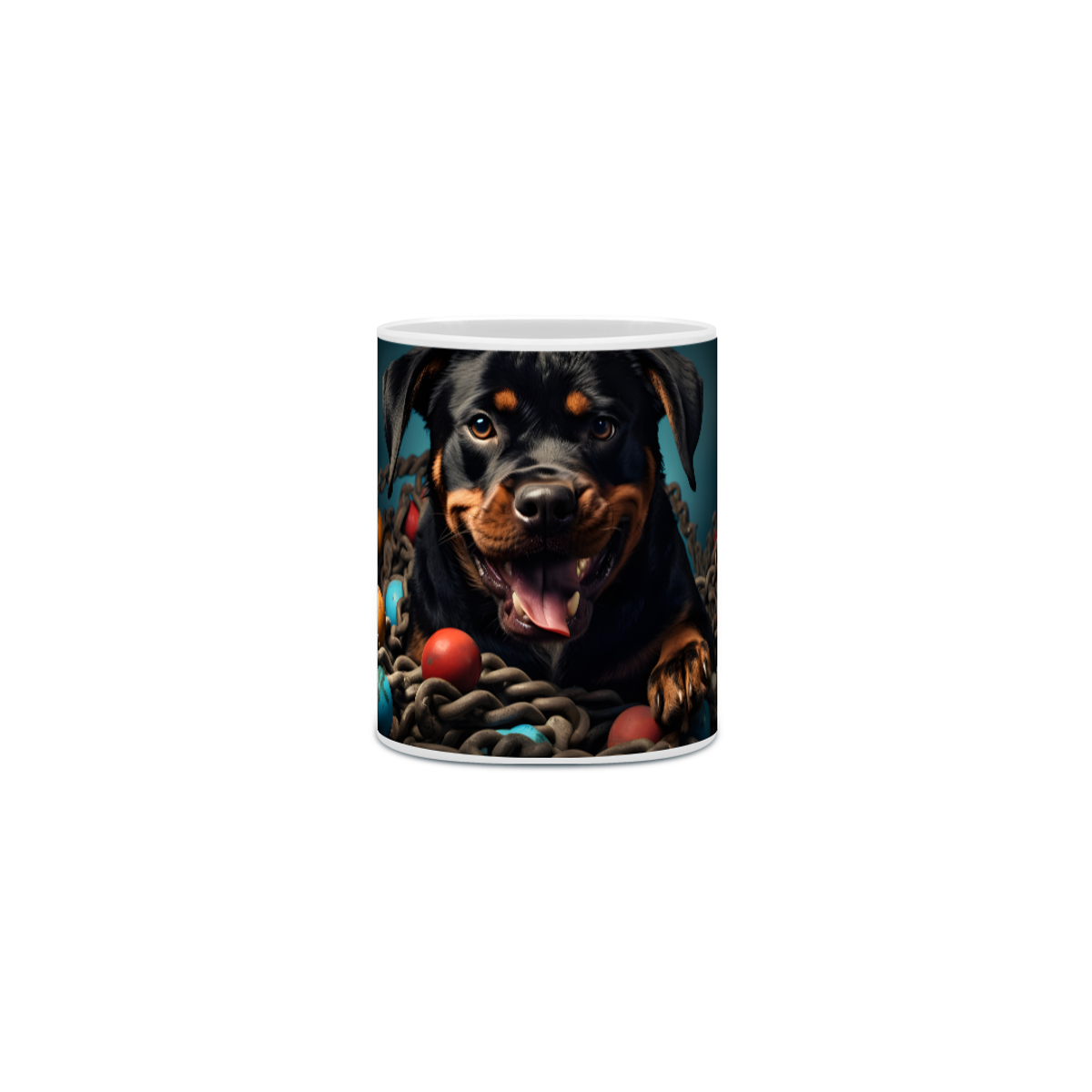 Nome do produto: Caneca Rottweiler com Arte Digital - #Autenticidade 0003