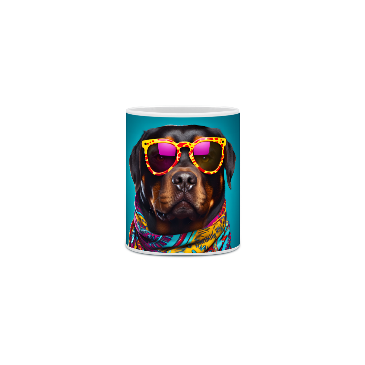 Nome do produto: Caneca Rottweiler com Arte Digital - #Autenticidade 0005