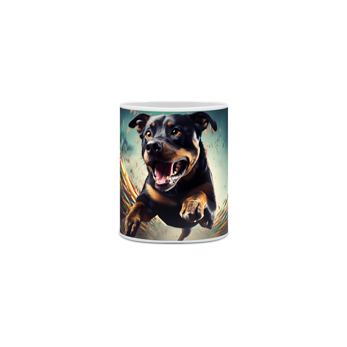 Nome do produto: Caneca Rottweiler com Arte Digital - #Autenticidade 0006