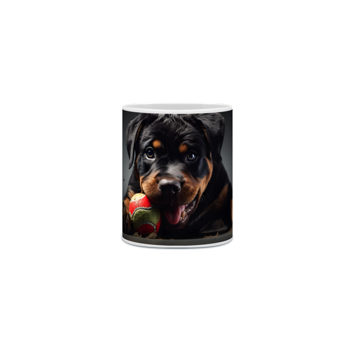 Nome do produto: Caneca Rottweiler com Arte Digital - #Autenticidade 0007