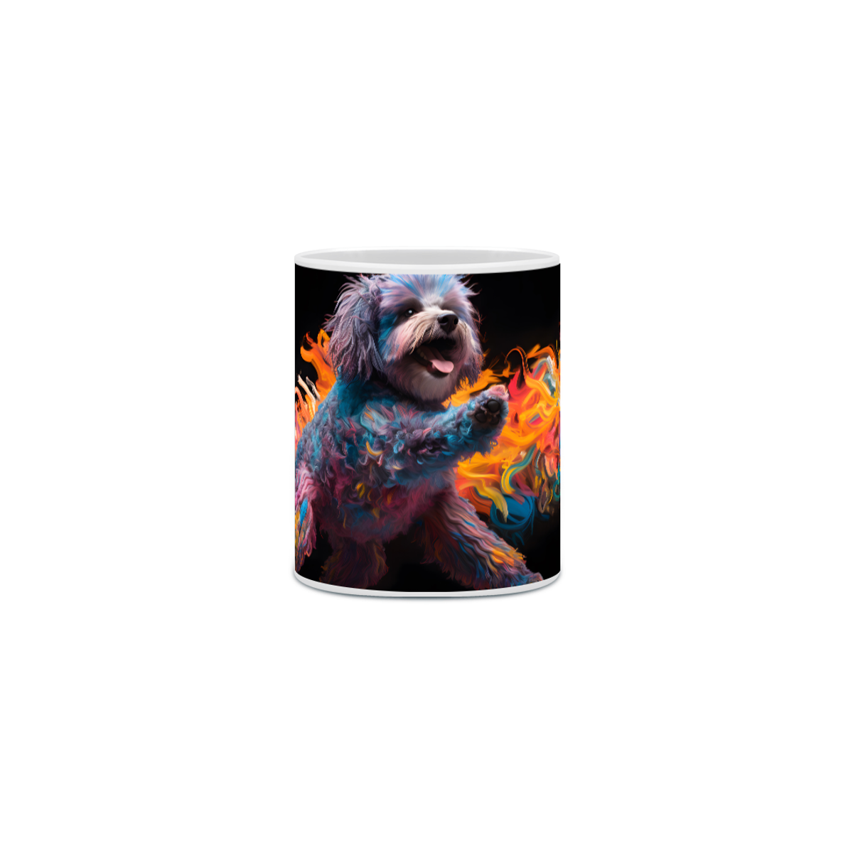 Nome do produto: Caneca Poodle com Arte Digital - #Autenticidade 0014