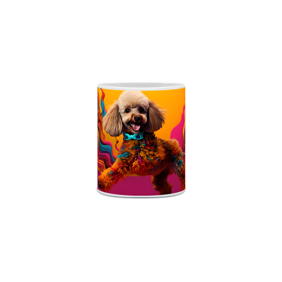 Nome do produto: Caneca Poodle com Arte Digital - #Autenticidade 0017