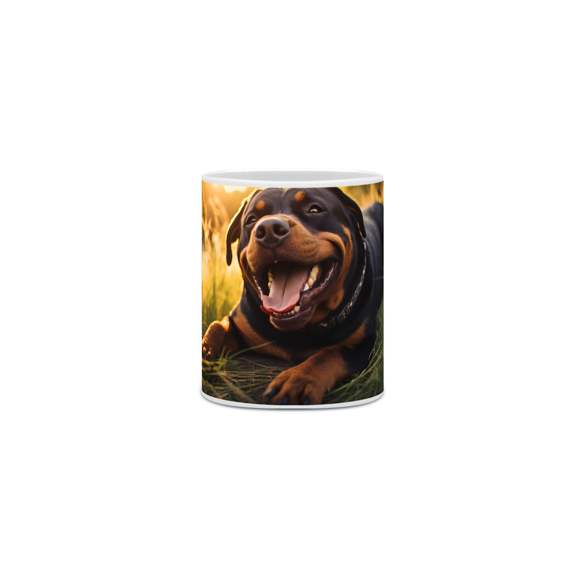 Nome do produto: Caneca Rottweiler com Arte Digital - #Autenticidade 0009