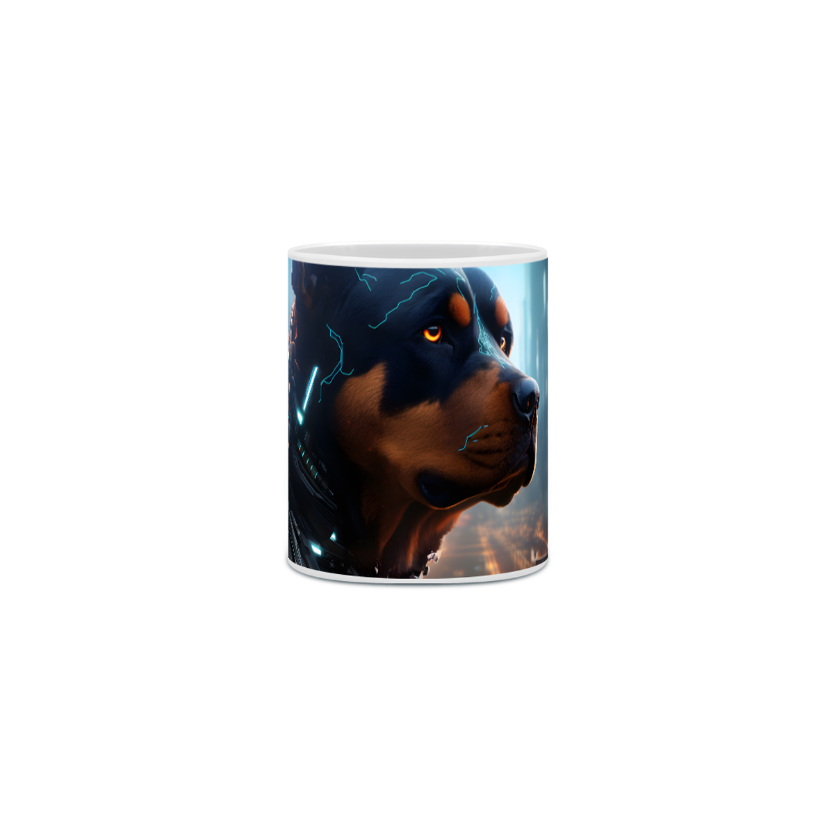 Nome do produto: Caneca Rottweiler com Arte Digital - #Autenticidade 0025