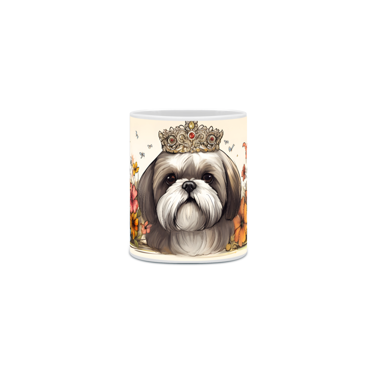 Nome do produto: Caneca Shih Tzu com Arte Digital - #Autenticidade 0012