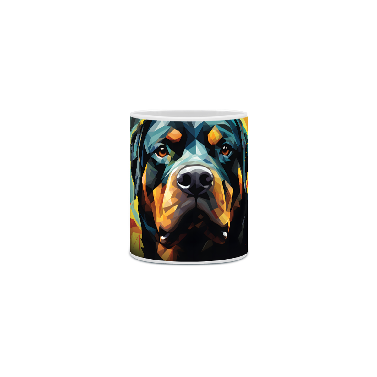 Nome do produto: Caneca Rottweiler com Arte Digital - #Autenticidade 0020