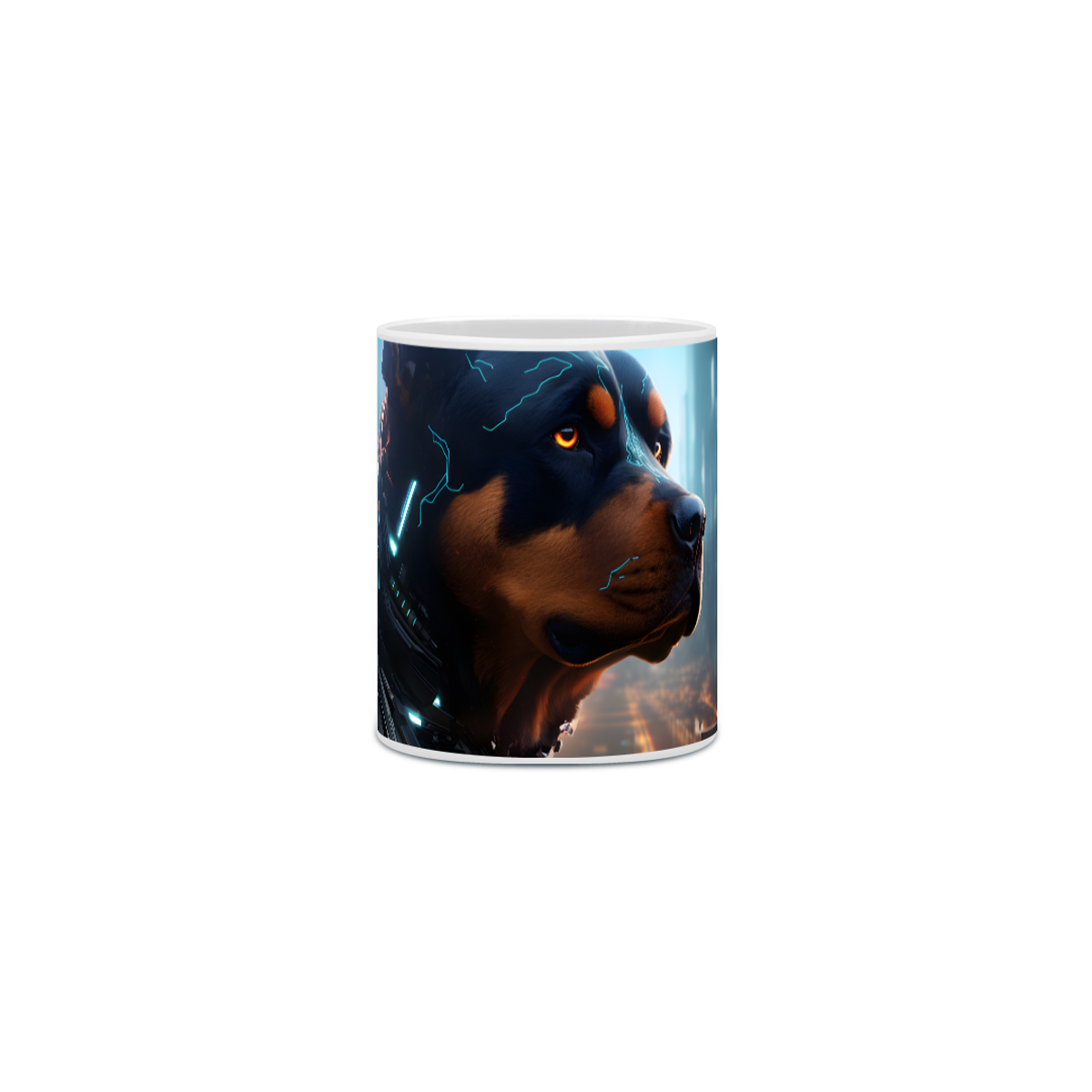 Nome do produto: Caneca Rottweiler com Arte Digital - #Autenticidade 0021