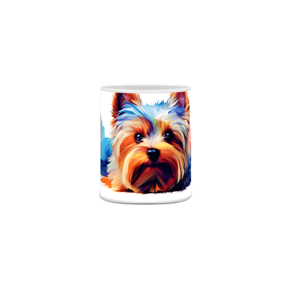  Caneca Yorkshire com Arte Digital - #Autenticidade 0021