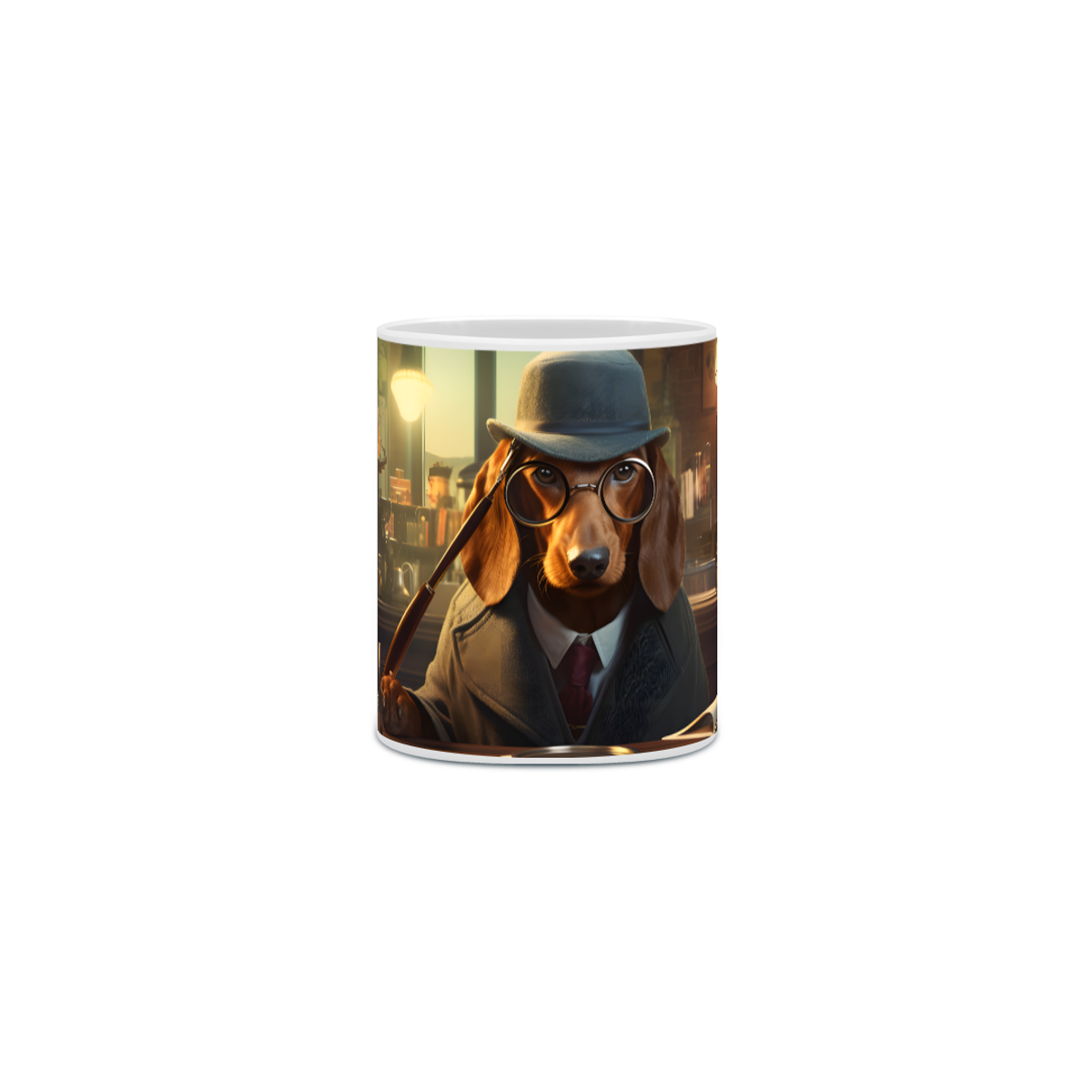 Nome do produto: Caneca Dachshund(Salsicha) com Arte Digital - #Autenticidade 0016