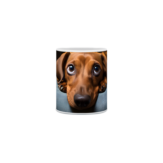 Caneca Dachshund(Salsicha) com Arte Digital - #Autenticidade 0019