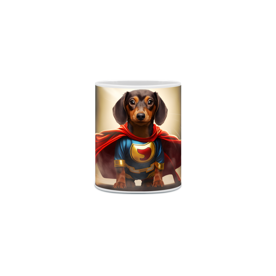 Caneca Dachshund(Salsicha) com Arte Digital - #Autenticidade 0020