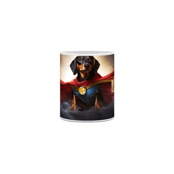 Caneca Dachshund(Salsicha) com Arte Digital - #Autenticidade 0022