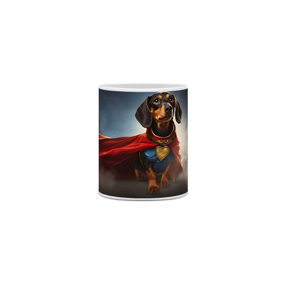 Caneca Dachshund(Salsicha) com Arte Digital - #Autenticidade 0023