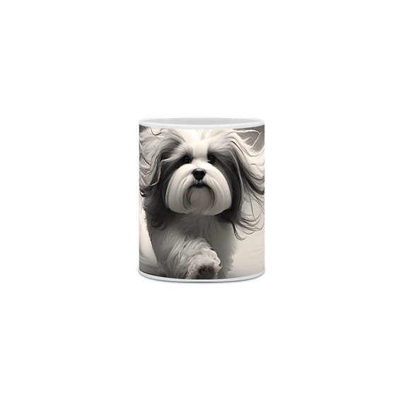 Caneca Lhasa Apso com Arte Digital - #Autenticidade 0002