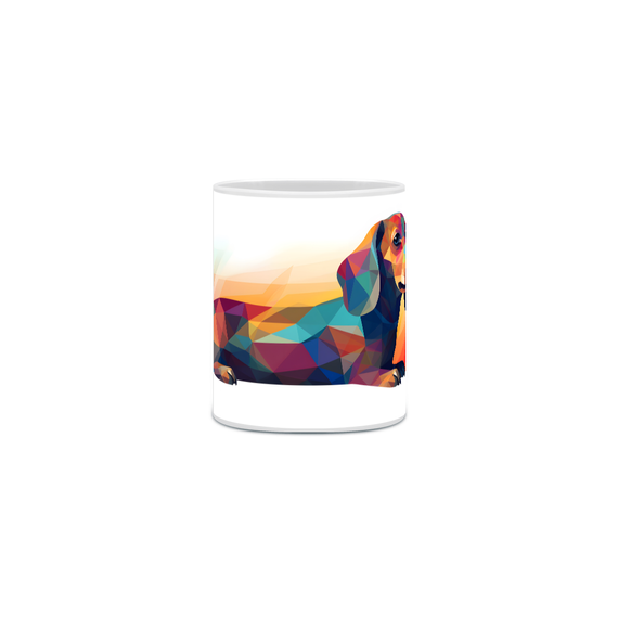 Caneca Dachshund(Salsicha) com Arte Digital - #Autenticidade 0009