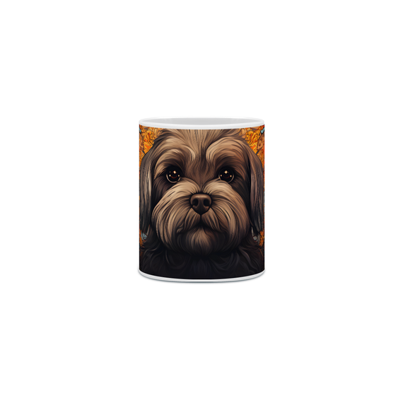 Caneca Lhasa Apso com Arte Digital - #Autenticidade 0010