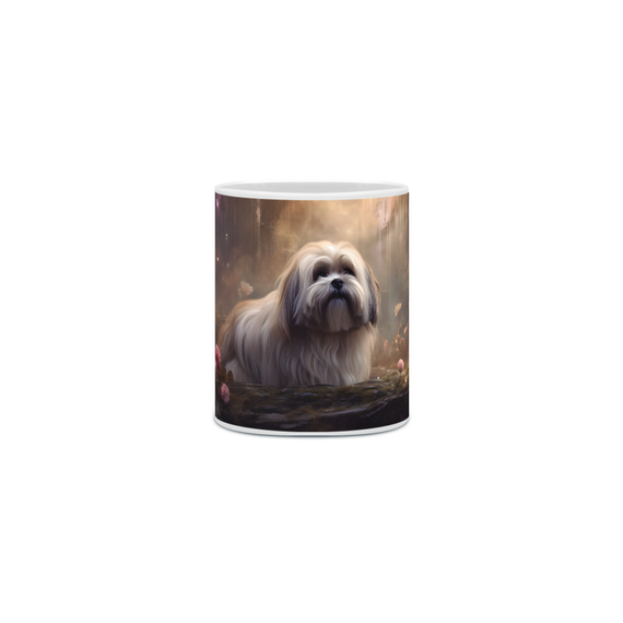 Caneca Lhasa Apso com Arte Digital - #Autenticidade 0016