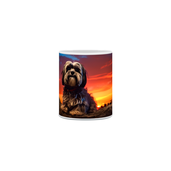 Caneca Lhasa Apso com Arte Digital - #Autenticidade 0018