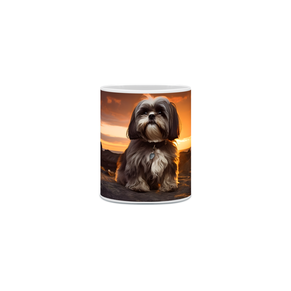 Caneca Lhasa Apso com Arte Digital - #Autenticidade 0020