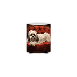 Caneca Lhasa Apso com Arte Digital - #Autenticidade 0021