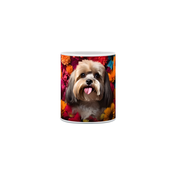 Caneca Lhasa Apso com Arte Digital - #Autenticidade 0023