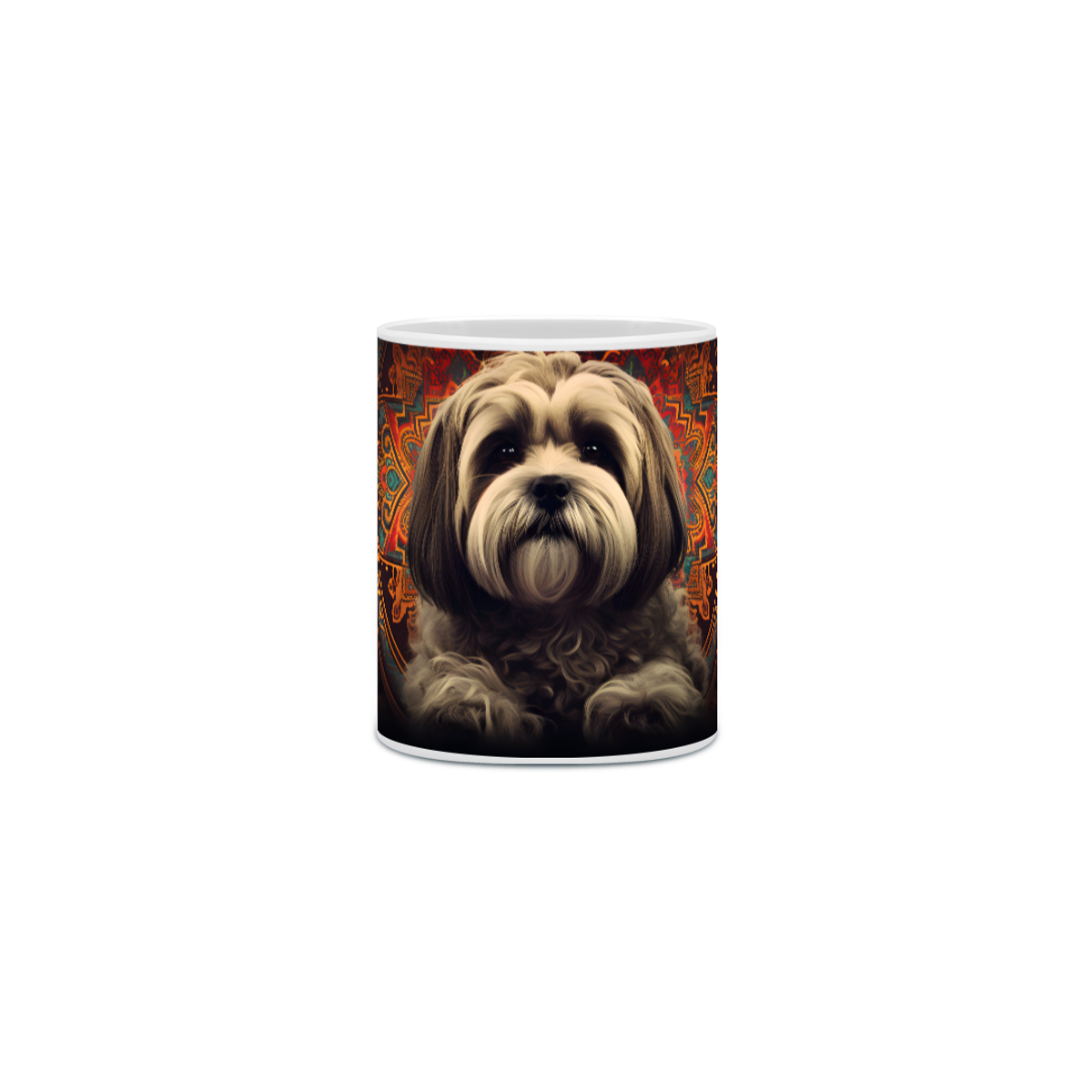 Nome do produto: Caneca Lhasa Apso com Arte Digital - #Autenticidade 0012