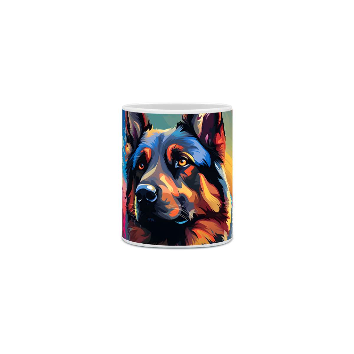 Nome do produto: Caneca Pastor Alemão com Arte Digital - #Autenticidade 0003