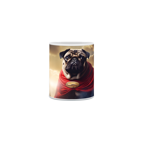 Caneca Pug com Arte Digital - #Autenticidade 0013