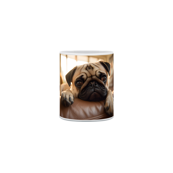 Caneca Pug com Arte Digital - #Autenticidade 0021