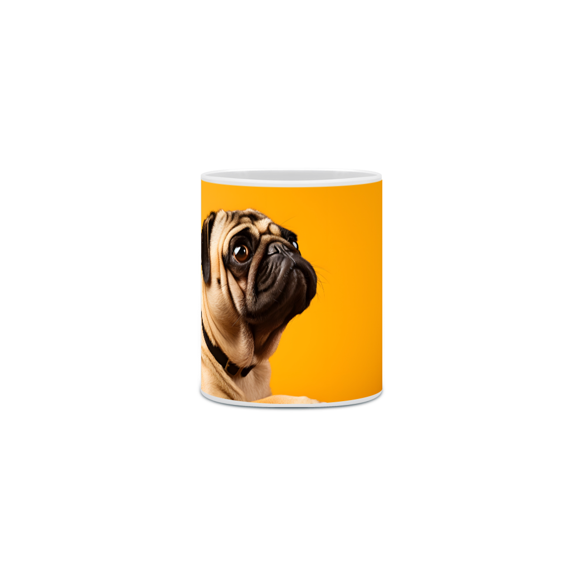 Nome do produto: Caneca Pug com Arte Digital - #Autenticidade 0022