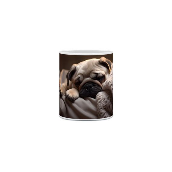 Caneca Pug com Arte Digital - #Autenticidade 0003