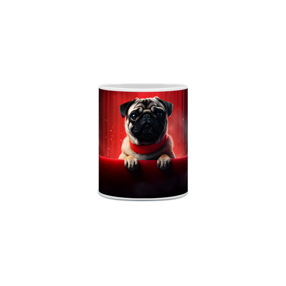 Caneca Pug com Arte Digital - #Autenticidade 0010