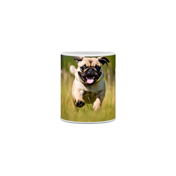 Caneca Pug com Arte Digital - #Autenticidade 0025