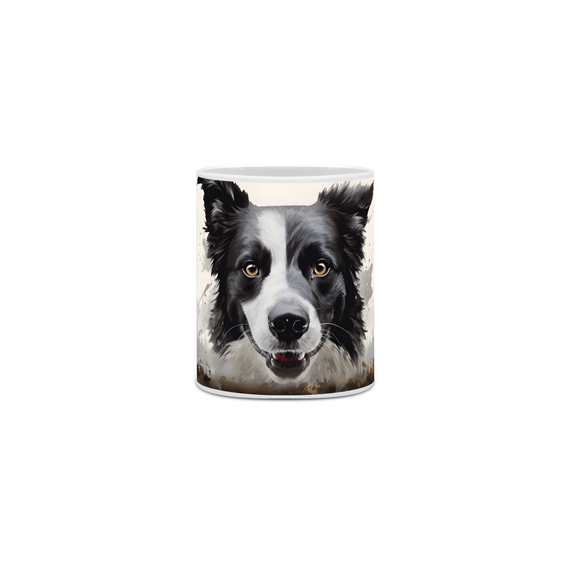 Caneca Border Collie com Arte Digital - #Autenticidade 0019