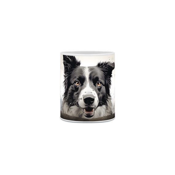 Caneca Border Collie com Arte Digital - #Autenticidade 0021